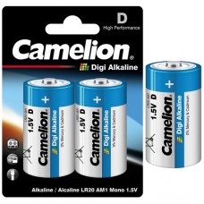 Μπαταρία Αλκαλική Digi Ενισχυμένη Camelion D 1.5V 2τεμ.