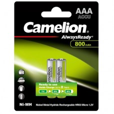 Μπαταρία Επαναφορτιζόμενη Ni-MH Camelion AAA 800mA 1.2V Always Ready