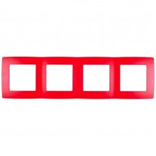 Πλαίσιο 4 Θέσεων Κόκκινο City 190366