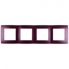 Πλαίσιο 4 Θέσεων Μπορντώ Μεταλλικό City 190369