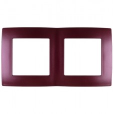 Πλαίσιο 2 Θέσεων Μπορντώ Μεταλλικό City 190559