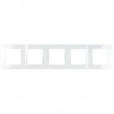 Πλαίσιο 5 Θέσεων Λευκό City 190601