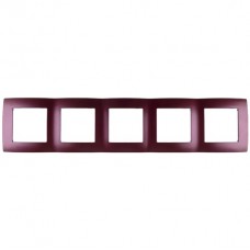 Πλαίσιο 5 Θέσεων Μπορντώ Μεταλλικό City 190609