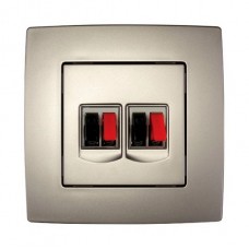 Πρίζα Ηχείων Διπλή Σαμπανί City 190742