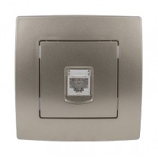 Πρίζα Τηλεφώνου RJ11 1 Εξόδου Σαμπανί City 190262