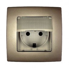 Πρίζα Σούκο με Καπάκι Σαμπανί City 190212D