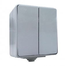 Διακόπτης Κομιτατέρ 10A Γκρί Επίτοιχος IP65