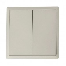 Διακόπτης Κομιτατέρ Γκρι Ανοιχτό 10A Lineme Gena 50-00603-32