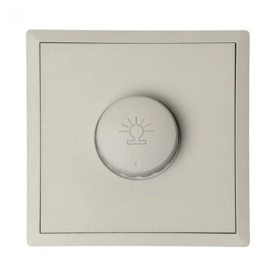 Διακόπτης Dimmer 500W Γκρι Ανοιχτό 10A Lineme Gena 50-00610-32