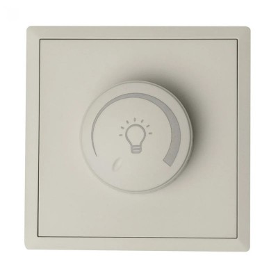 Διακόπτης Dimmer για LED 200W Γκρι Ανοιχτό 10A Lineme Gena 50-00611-32