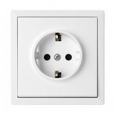 Πρίζα Σούκο Λευκό Ματ 16A Lineme Gena 50-00613-31