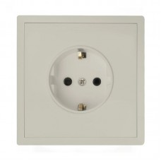 Πρίζα Σούκο Γκρι Ανοιχτό 16A Lineme Gena 50-00613-32