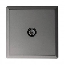 Πρίζα TV Τερματική Ανθρακί Ματ 10dB Lineme Gena 50-00642-19