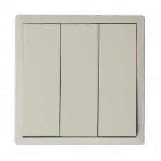 Διακόπτης Τριπλός Γκρι Ανοιχτό 10A Lineme Gena 50-00648-32