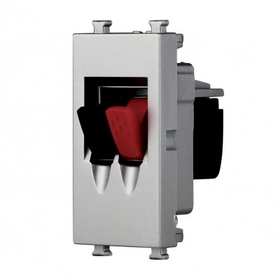 Πρίζα Ηχείων 1P Ασημί Lineme INO 50-00435-10