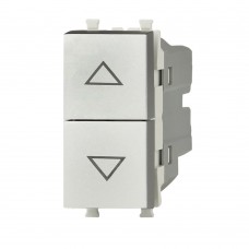 Διακόπτης Ρολλών 1P 10A Ασημί Lineme INO 50-00454-10