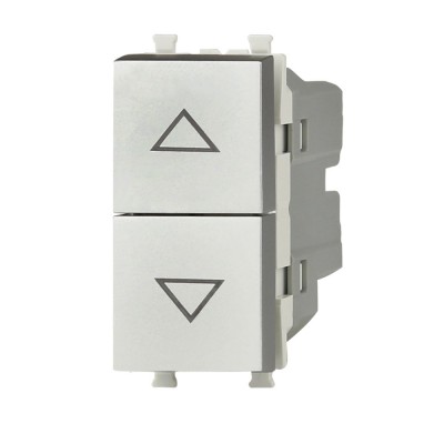 Μπουτόν Ρολλών 1P 10A Ασημί Lineme INO 50-00436-10