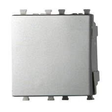 Διακόπτης Απλός 2P 10A Ασημί Lineme INO 50-02401-10