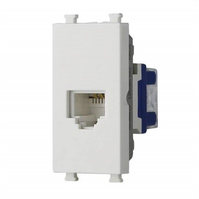 Πρίζα Τηλεφώνου RJ11 1P Λευκό Lineme INO 50-00415-1