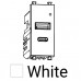 Πρίζα USB & Type C 5.1V/2.4A 1P Λευκό Lineme INO 50-00439-1