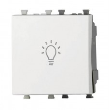 Μπουτόν Κλιμακοστασίου 2P Λευκό Lineme INO 50-02445-1