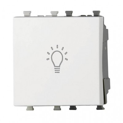 Μπουτόν Κλιμακοστασίου 2P Λευκό Lineme INO 50-02445-1