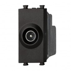 Πρίζα TV Τερματική 1P Μαύρη Lineme INO 50-00416-2