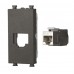 Πρίζα Δικτύου RJ45 CAT7 1P Μαύρο Lineme INO 50-00418-2