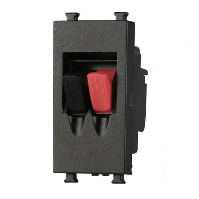 Πρίζα Ηχείων 1P Μαύρη Lineme INO 50-00435-2