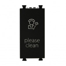 Πλακίδιο "Do not Disturb" 1P Μαύρο Lineme INO 50-00451-2