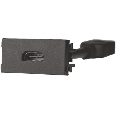 Πρίζα HDMI 1P Μαύρο Lineme INO 50-00452-2