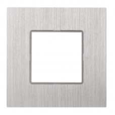 Πλαίσιο 2 Θέσεων Ασημί Μεταλλικό 50-00421-18