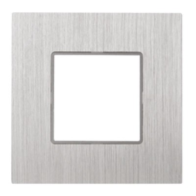 Πλαίσιο 2 Θέσεων Ασημί Μεταλλικό 50-00421-18