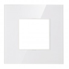 Πλαίσιο 2 Θέσεων Λευκό Γυαλί 50-00421-23