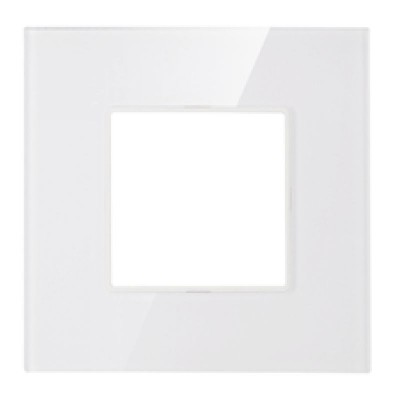 Πλαίσιο 2 Θέσεων Λευκό Γυαλί 50-00421-23