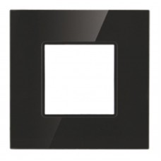 Πλαίσιο 2 Θέσεων Μαύρο Γυαλί 50-00421-26