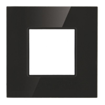 Πλαίσιο 2 Θέσεων Μαύρο Γυαλί 50-00421-26
