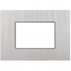 Πλαίσιο 3 Θέσεων Ασημί Μεταλλικό 50-00423-18