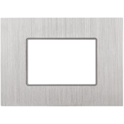 Πλαίσιο 3 Θέσεων Ασημί Μεταλλικό 50-00423-18