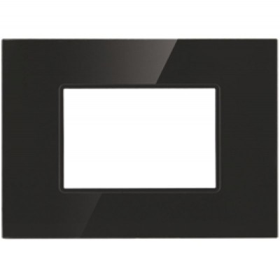 Πλαίσιο 3 Θέσεων Μαύρο Γυαλί 50-00423-26