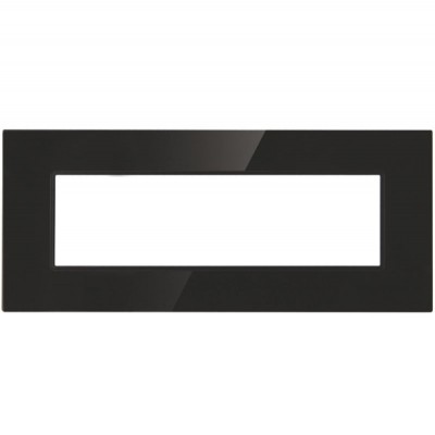 Πλαίσιο 7 Θέσεων Μαύρο Γυαλί 50-00427-26