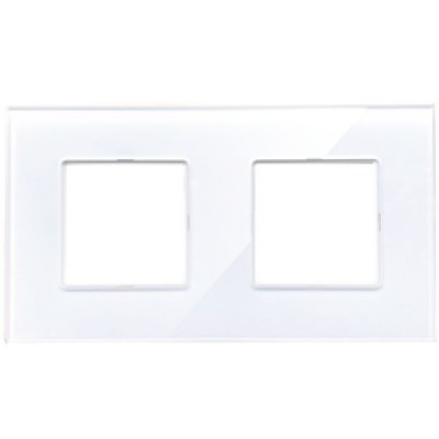 Πλαίσιο 4 Θέσεων Λευκό Γυαλί 50-02422-23