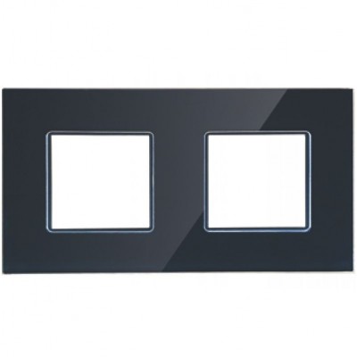 Πλαίσιο 4 Θέσεων Μαύρο Γυαλί 50-02422-26