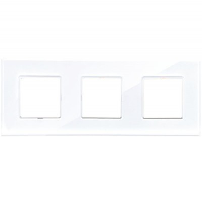 Πλαίσιο 6 Θέσεων Λευκό Γυαλί 50-02423-23