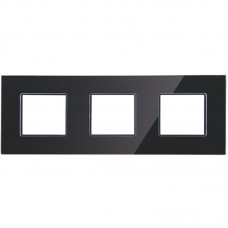 Πλαίσιο 6 Θέσεων Μαύρο Γυαλί 50-02423-26