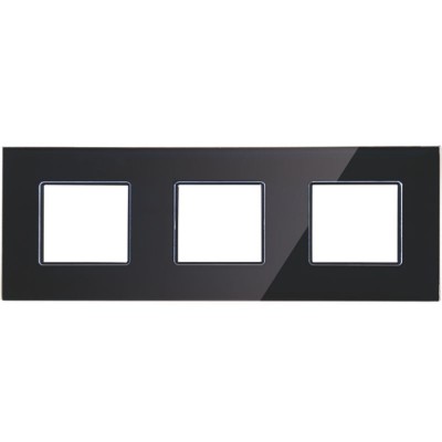 Πλαίσιο 6 Θέσεων Μαύρο Γυαλί 50-02423-26