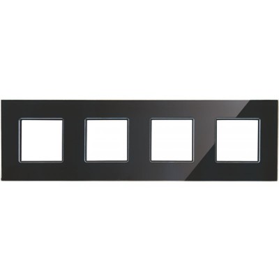 Πλαίσιο 8 Θέσεων Μαύρο Γυαλί 50-02424-26