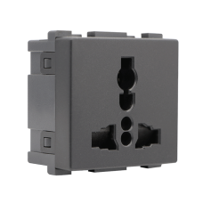 Πρίζα Universal Ανθρακί Lecce 27009