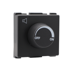 Διακόπτης Dimmer Μουσικής Περιστροφικός Ανθρακί Lecce 27016 