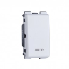 Διακόπτης Απλός Λευκός Φωτιζόμενος Lecce 26002 